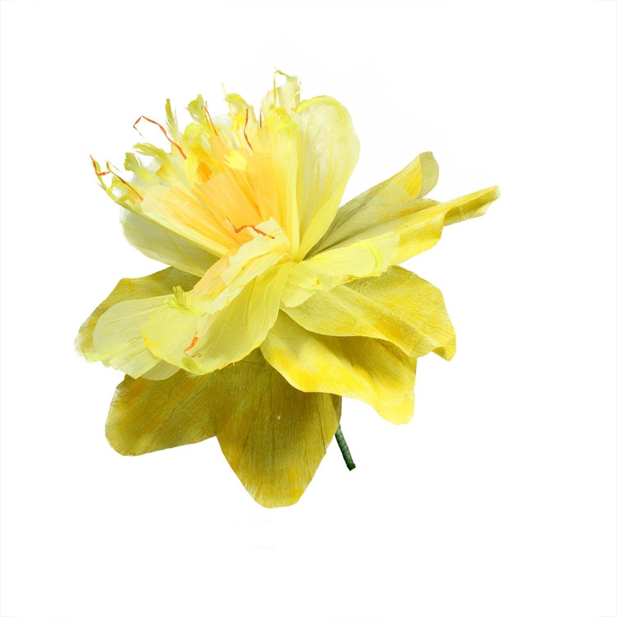 Yellow, Green and Orange Floral Craft Stem